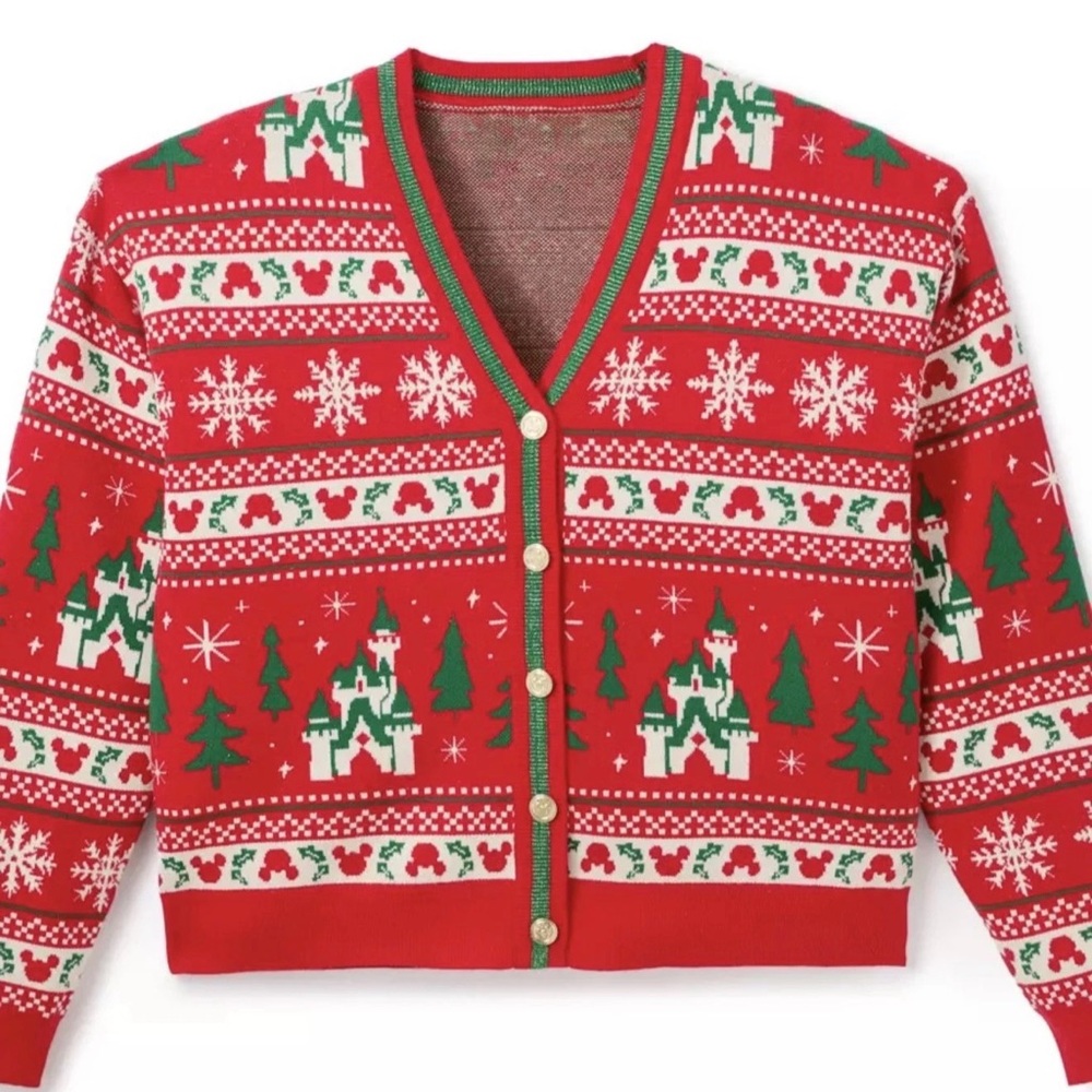 SMALL Disneyland Park Authentic Holiday Christmas
Sweater Cardigan